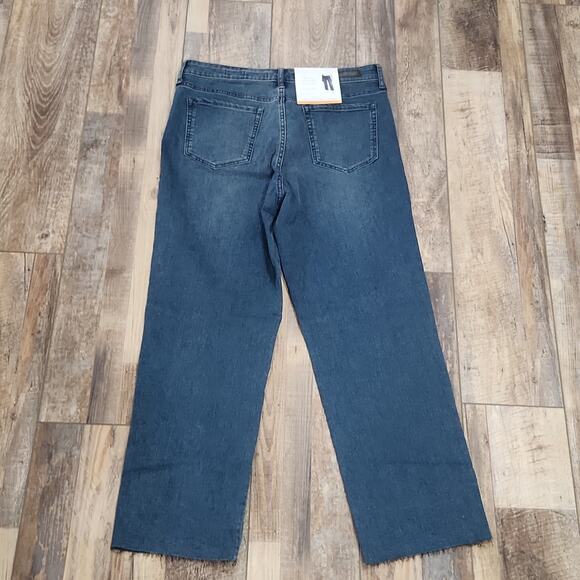 Social Standard By Sanctuary 5 Pocket High Rise Crop Straight Jeans 12 NWT - Picture 11 of 12